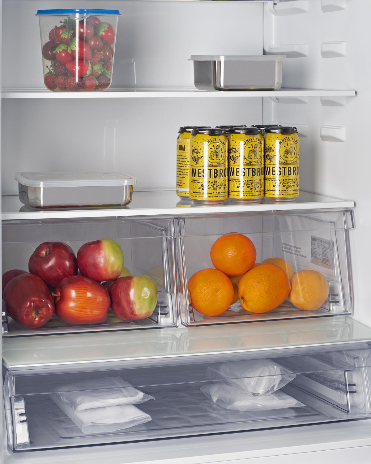 Frost-free ENERGY STAR certified bottom freezer refrigerator with icemaker in stainless steel and counter depth fit
